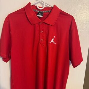 Jordan golf polo red large